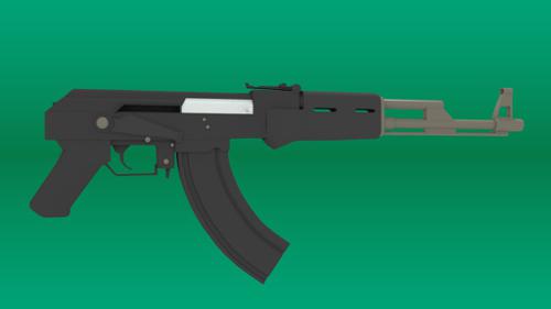 Rigged AK47 preview image